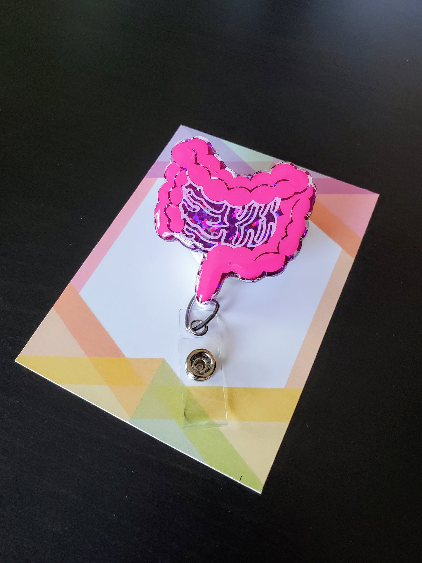 Intestines Badge Reel ID Holder