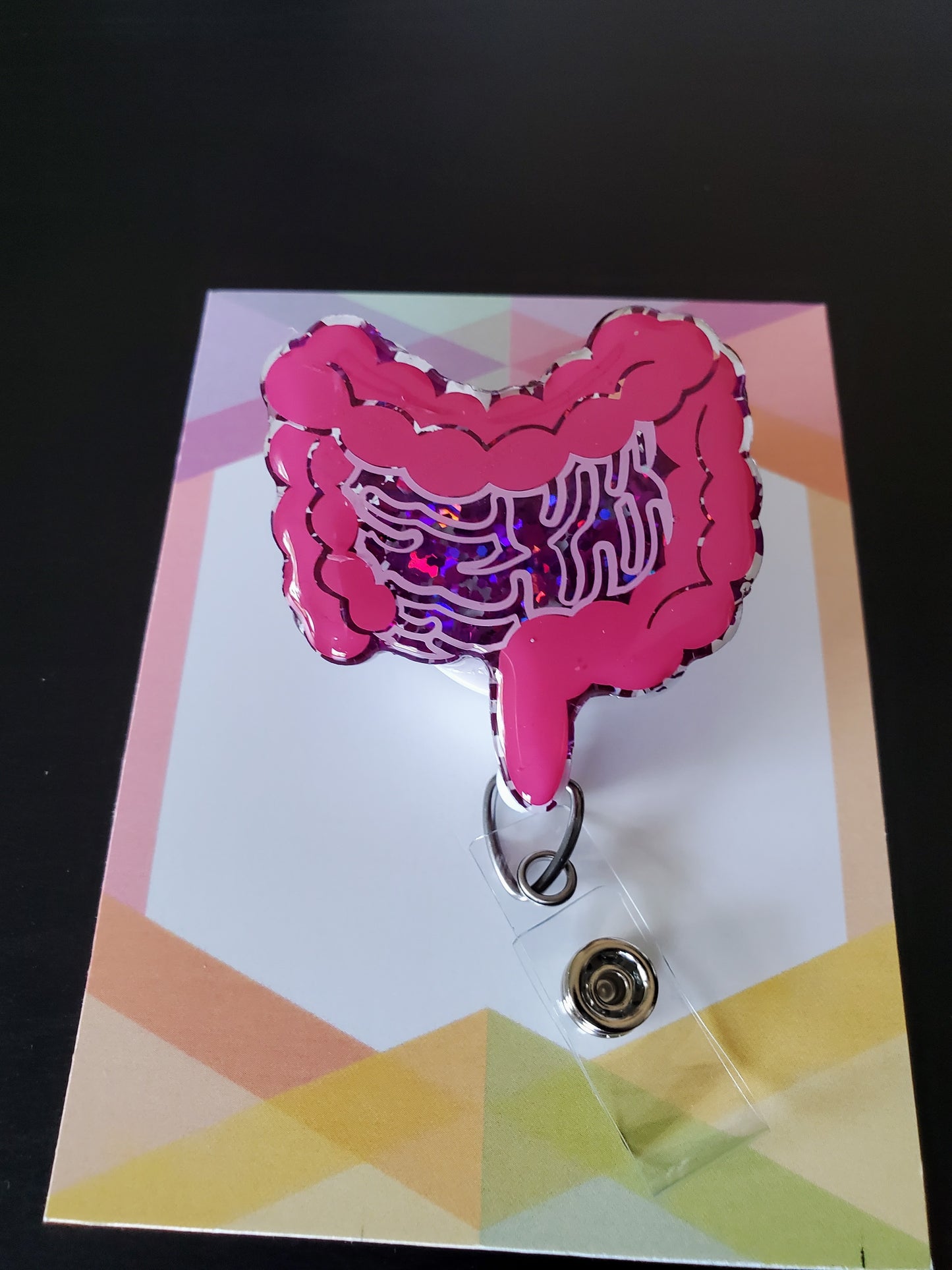 Intestines Badge Reel ID Holder