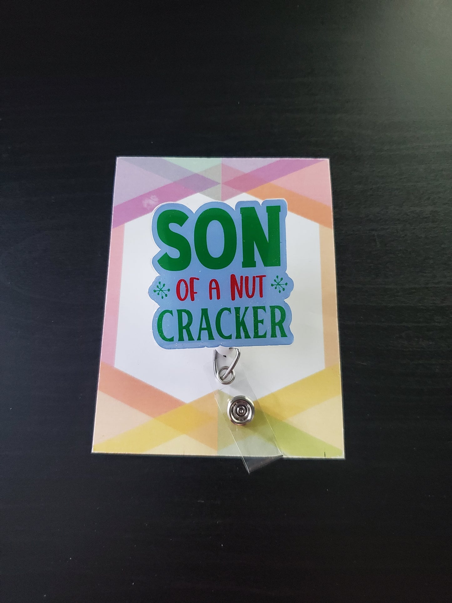 Son of a Nutcracker Holiday Badge Reel ID Holder